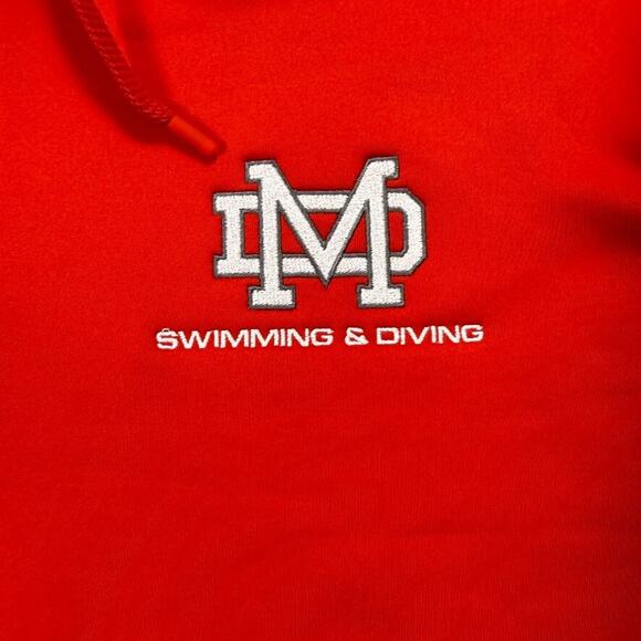 Mater Dei Swimming & Diving Women's Nike Medium Jacket Red New W/ Tags RN#56323 - Picture 2 of 12